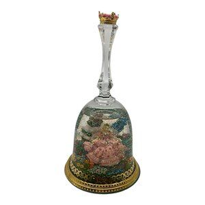 Franklin Mint Crystal Glitter Globe Cinderella Enchanted Moment Jane Lunger VTG